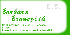 barbara brunczlik business card